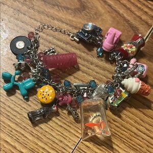 Colorful Charm Bracelet with Unique Charms